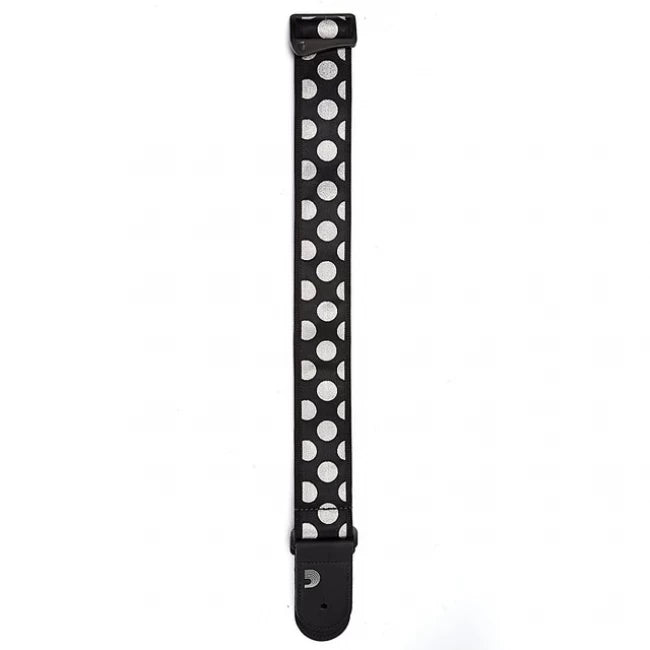 DADDARIO T20W1407 | Correa Polka Dots para guitarra color silver