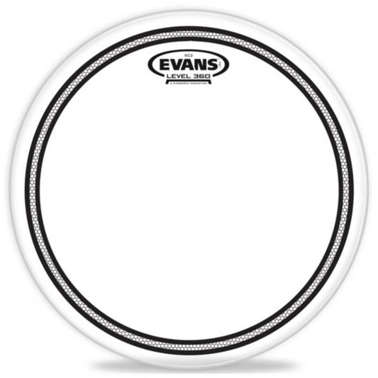 EVANS TT12EC2S | Parche Bateria EC2S Clear Transparente 12 pulgadas