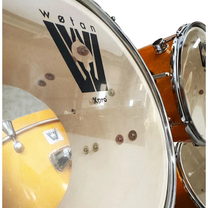 Wotan W-ACOUSTICS-DRUM6K-YL | Batería acústica de 5 cuerpos color dorado holográfico