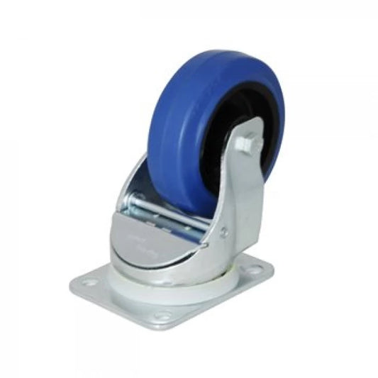 PENN ELCOM W0990-AUTO | Rueda giratoria de caucho azul automática